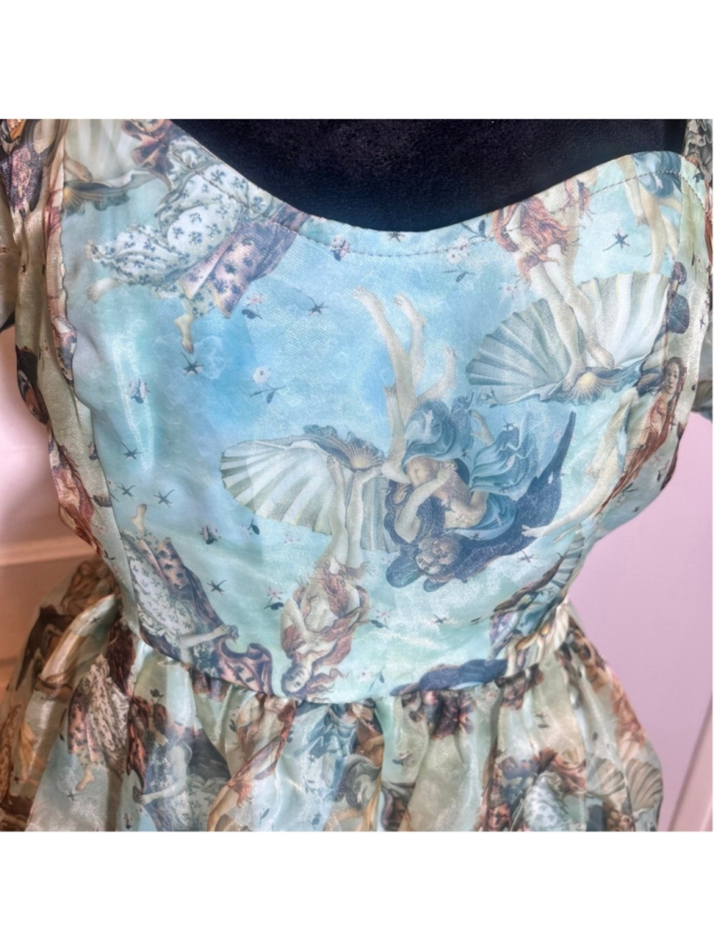 Women's THORN & Fable Birth of Venus Mini Dress S Cosplay Fairy REN Fair - Picture 2 of 10